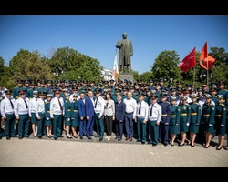 В Таганроге состоялся выпуск обучающихся Военного учебного центра при Южном федеральном университете
